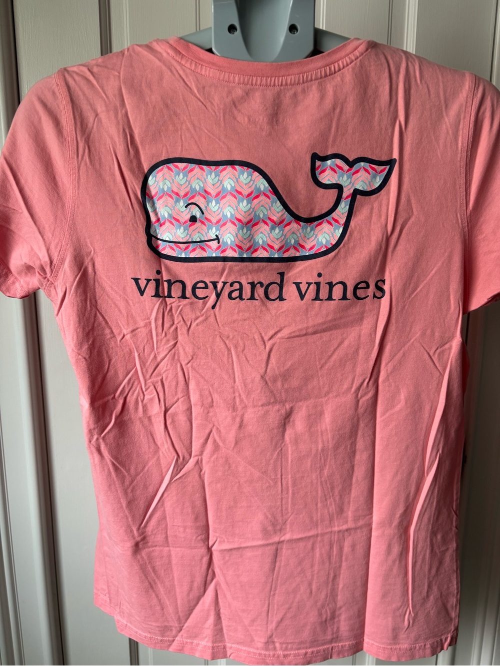 Vineyard Vines Pink Whale Pattern Tee